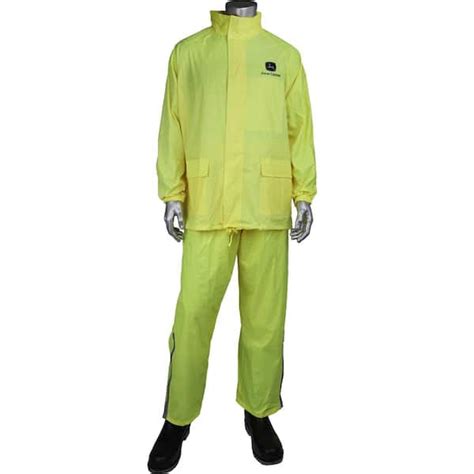 John Deere Waterproof Yellow Rain Suit with Storm Flap India | Ubuy