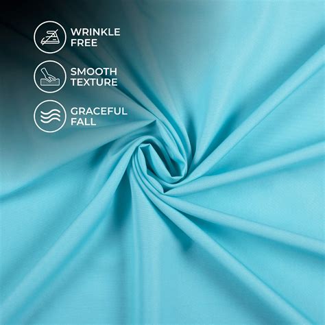 Sky Blue Plain Butter Crepe Fabric – Fabcurate