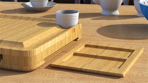 Bamboo Charcuterie Boards Set 3D Model $24 - .max .3ds .blend .c4d .fbx ...