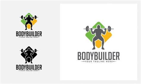 Bodybuilder Gym Logo 的图像结果