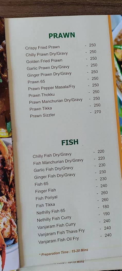 Menu at Sri Jaya Vilas Restaurant, Krishnagiri, FLY OVER