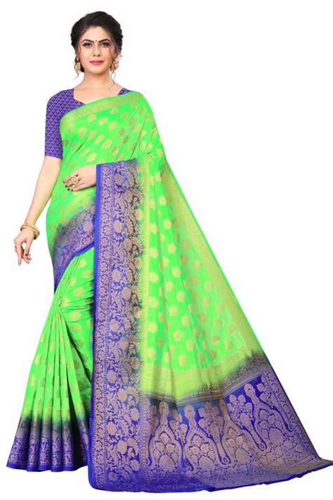 Buy RAJ GHARANA Women's Banarasi Kanjivaram Soft Silk Traditional ...