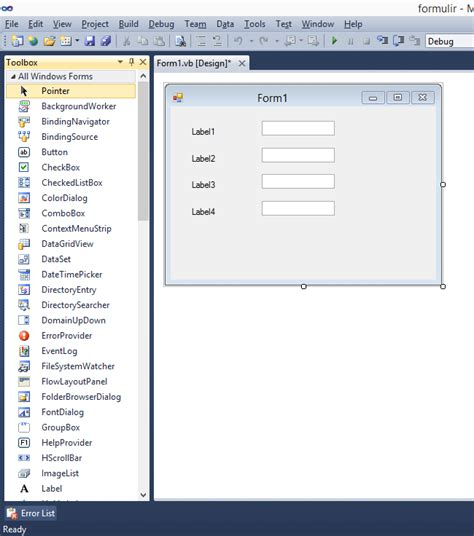 Image result for Form in Visual Basic
