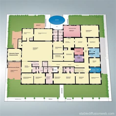 Community Center Education: Floor Plan | Stable Diffusion Online