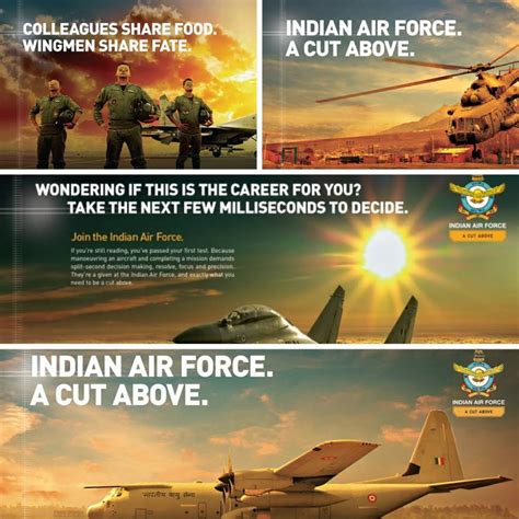 Indian Air Force motivational posters pack of 4 Fine Art Print - Quotes ...