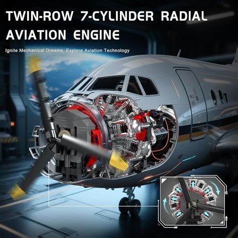 Mould King Aircraft Engine Building Blocks Set - India | Ubuy