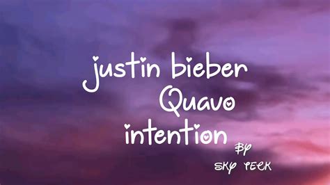 Intention (Lyrics). Justin bieber. - YouTube