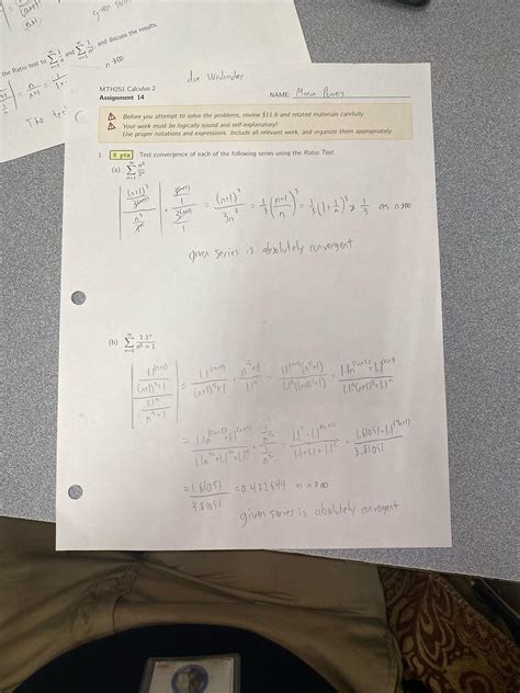 Image result for Ratio Test Calculus 2