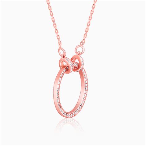 Anushka Sharma Rose Gold Forever Valentine Pendant with Link Chain ...