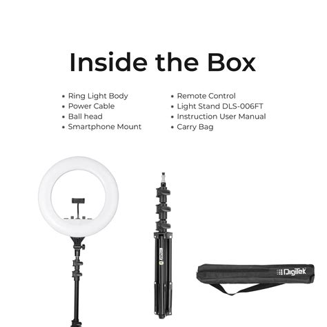 Buy Digitek (DRL-18RT C6) Professional 46cm LED Ring Light with Remote ...