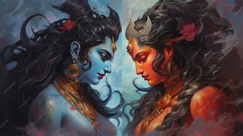 Kali And Shiva