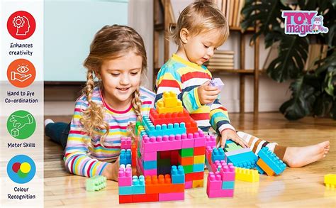 Buy ToyMagic Made in India 260 Pcs Plastic Builder Play n Learn ...