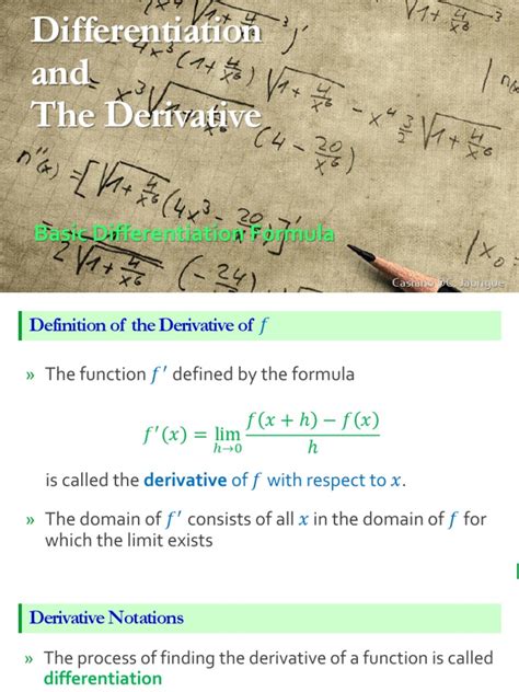Image result for First Derivative Formula