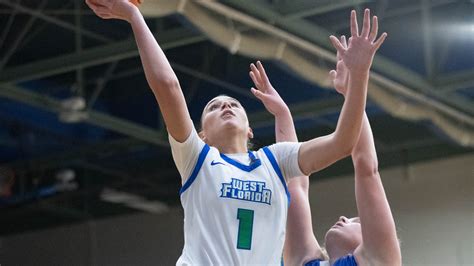 University of West Florida women's basketball game action in Pensacola
