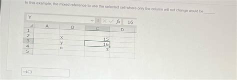 Image result for Example of Mixed Cell References