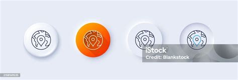 3D Map Pin with Line Icon 的图像结果