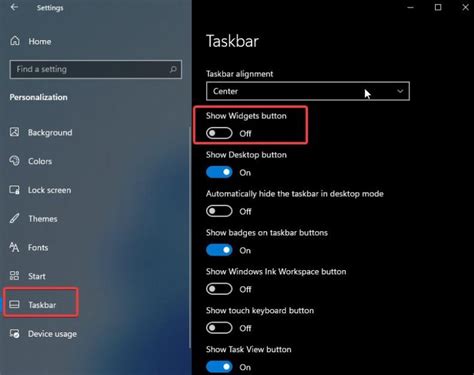 Remove Widgets From Taskbar 的图像结果