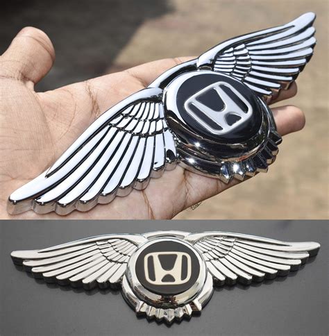 Buy Incognito-7 3D Laxury Honda Logo Bonnet Hood Bodyside Emblem ...