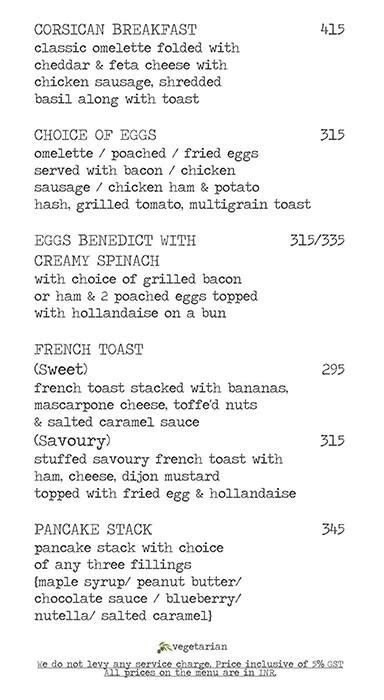 Menu at Another Fine Day Cafe & Reading Room, Gurugram, Ground Floor