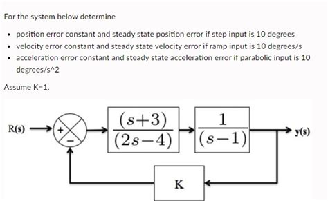 Image result for Position Error Constant in Control System
