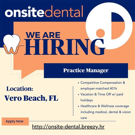 Onsite Dental on LinkedIn: Hiring: Dental Practice Manager- Full Time ...