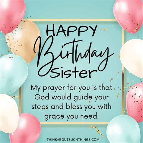 Sister Birthday Wishes Religious at Patricia Kibbe blog