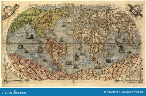 Map of ancient world stock illustration. Illustration of north - 13838413