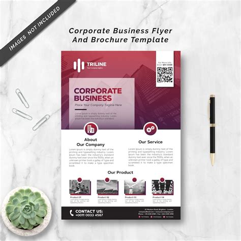 Modèle de flyer d'entreprise | Vecteur Premium