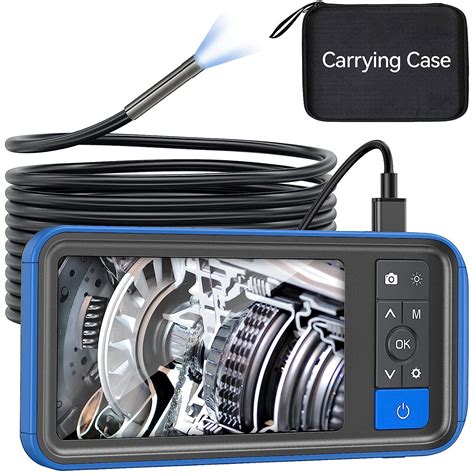 Teslong Industrial Endoscope with Screen, Upgrade 4.5inch Borescope ...