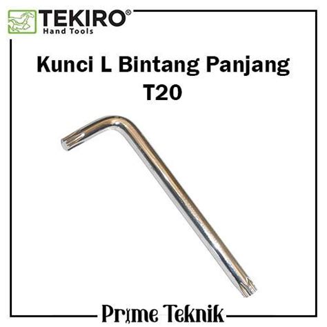 Jual Kunci L Bintang T20 Tekiro Torx Key Long T 20 - Kota Tasikmalaya ...