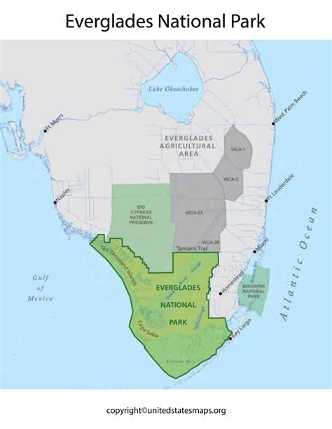 Everglades National Park Map [Florida National Park Map]