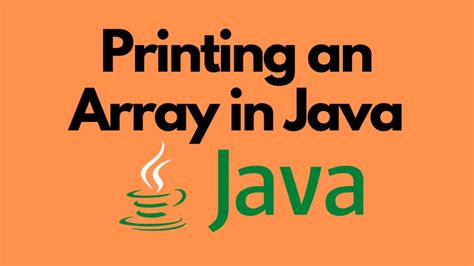 Image result for Java Coding for Printing Array