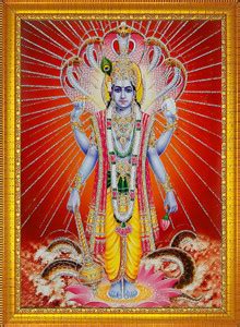 CRAFTSCORNER Lord Vishnu Ji Photo Frame Religious Frame Price in India ...