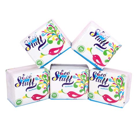 Buy Eco Stuff Table Top Plain Tissue Paper Napkins | Super Soft, Super ...