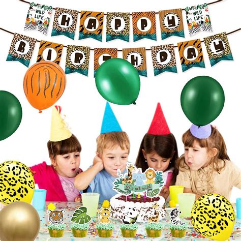 USCW Forest Animal Balloons, Jungle Animal Print | Ubuy India