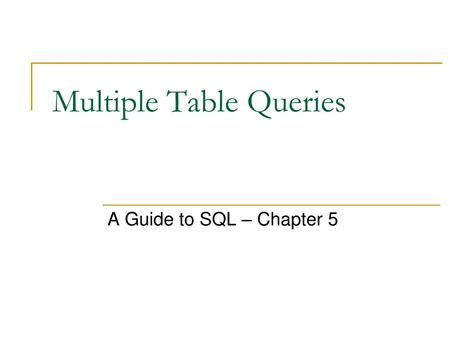 Image result for Access Multi Table Queries