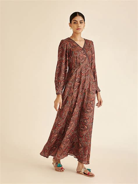 Buy Paisly Maxi Dress | Latest Dresses for Women Online : Ancestry