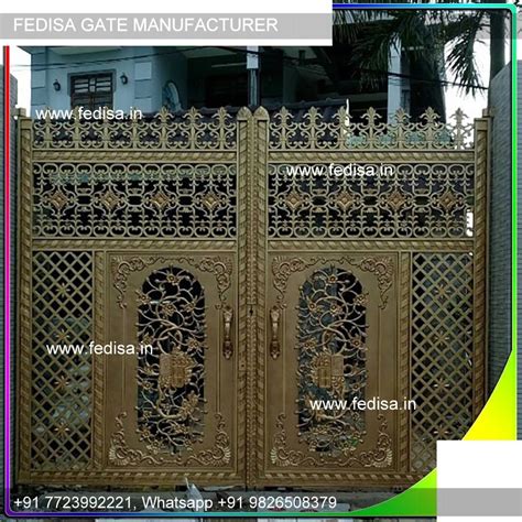 मेन गेट डिजाइन फैंसी डिजाइन गेट गेट का ग्रिल आयरन गेट डिजाइन डबल डोर