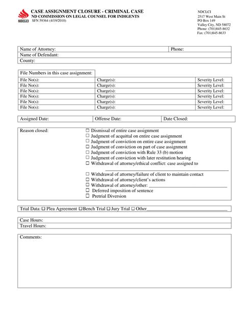 Image result for Case Assignment Form