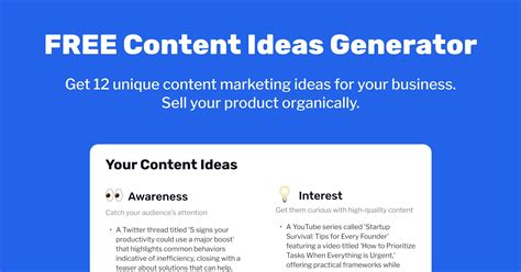 Content Ideas Generator — Examples