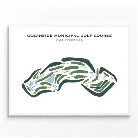Buy the best printed golf course Oceanside Municipal Golf Course ...