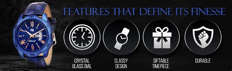REDUX Leather Rws0260S Analogue Blue Dial Watch For Men's & Boy's ...