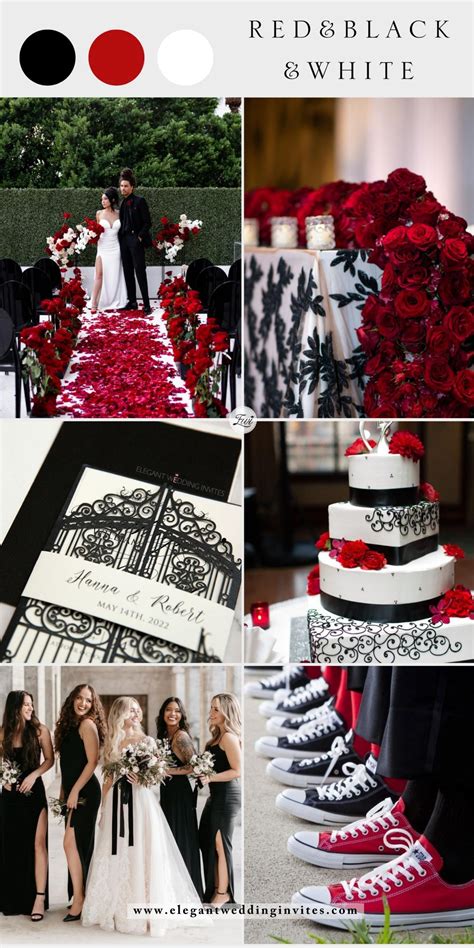 Black White And Red Wedding Dresses
