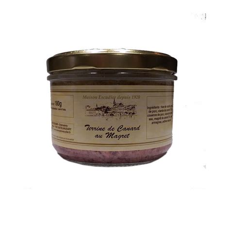 Purchase of duck terrines from the Maison Escudier