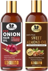 Ugaalo Red ONION Oil And Sweet Almond Oil For Hair Growth, Dandruff ...