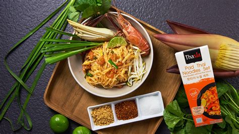 Caption: "delicious Pad Thai Instant Noodles With Various Spices ...
