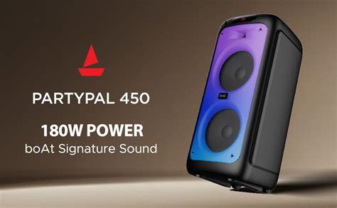 Buy boAt PartyPal 450 with 180 W boAt Signature Sound, Flame LEDs ...