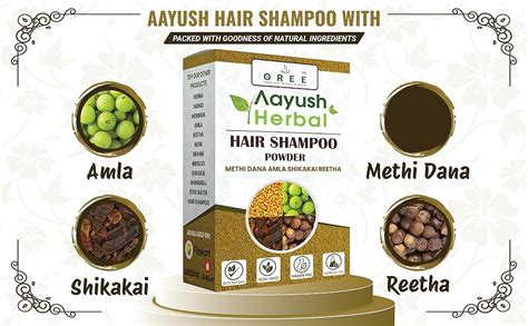 Buy Oree Aayush Herbal Hair Shampoo Amla Reetha Shikakai With Methi ...