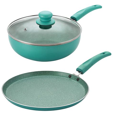 Buy Nirlon Galaxy Induction and Gas Compatible Non Stick Aluminium 3 ...