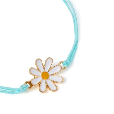 Daisy Charm Cord Bracelet - Accessorize India